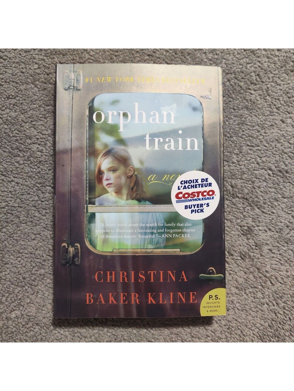 Orphan Train by Christina Baker Kline Paperback Novel Historical Fiction